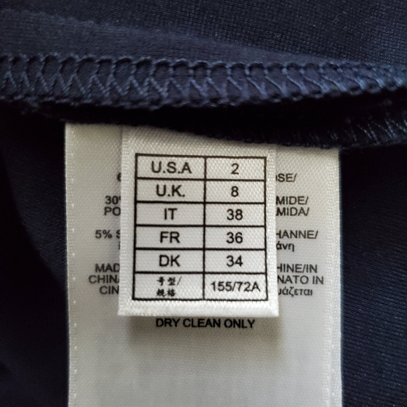 Brooks Brothers Fit & Flare Navy Blue Dress Size 2 - Picture 7 of 9